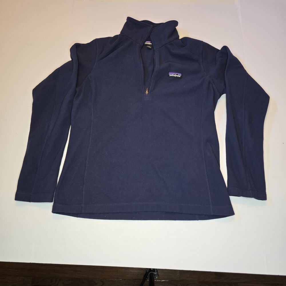 Patagonia Capilene 3 Midweight Blue 1/4 Zip Pullover Med 100% Polyester